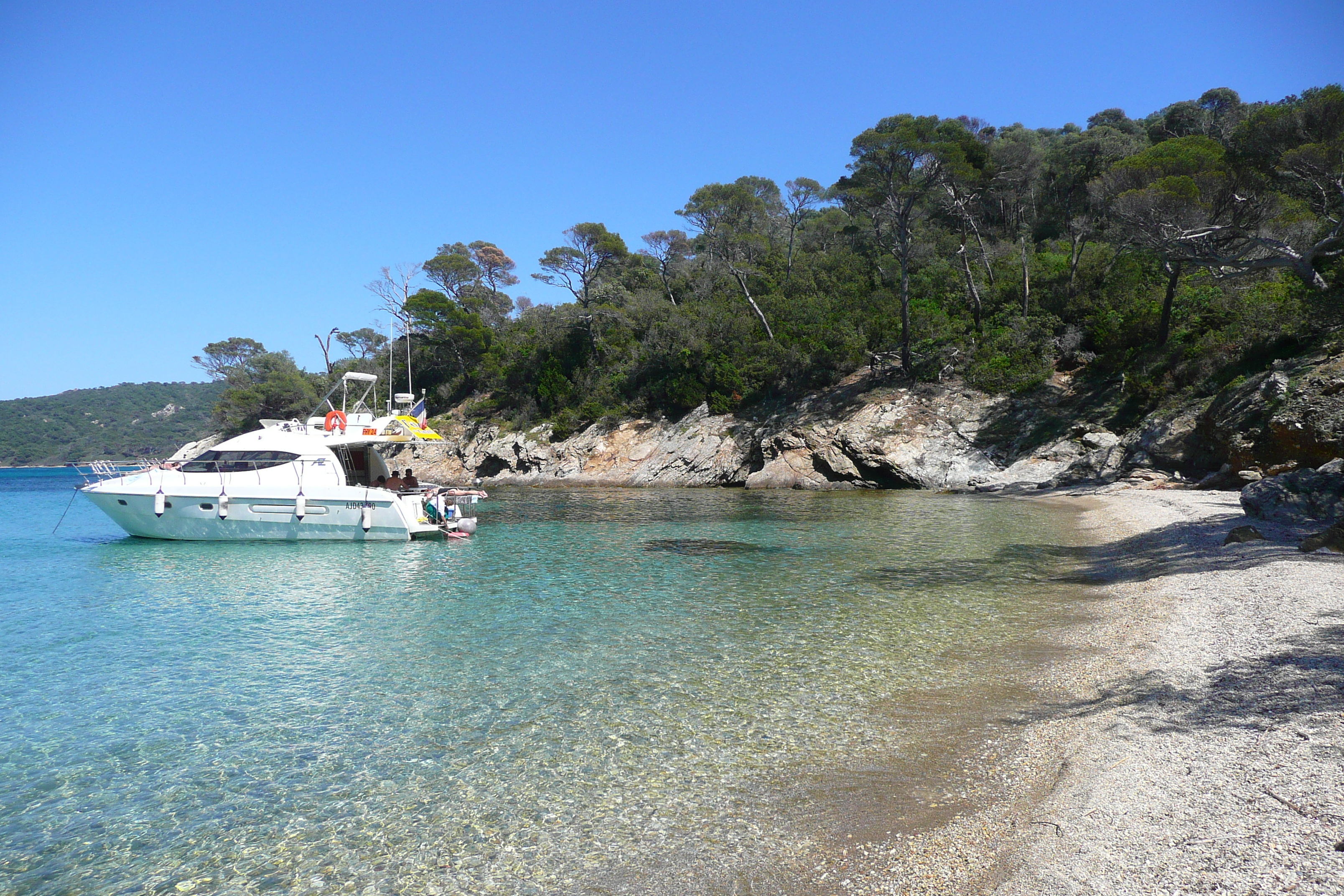 Picture France Porquerolles Island Alycastre beach 2008-05 2 - Center Alycastre beach