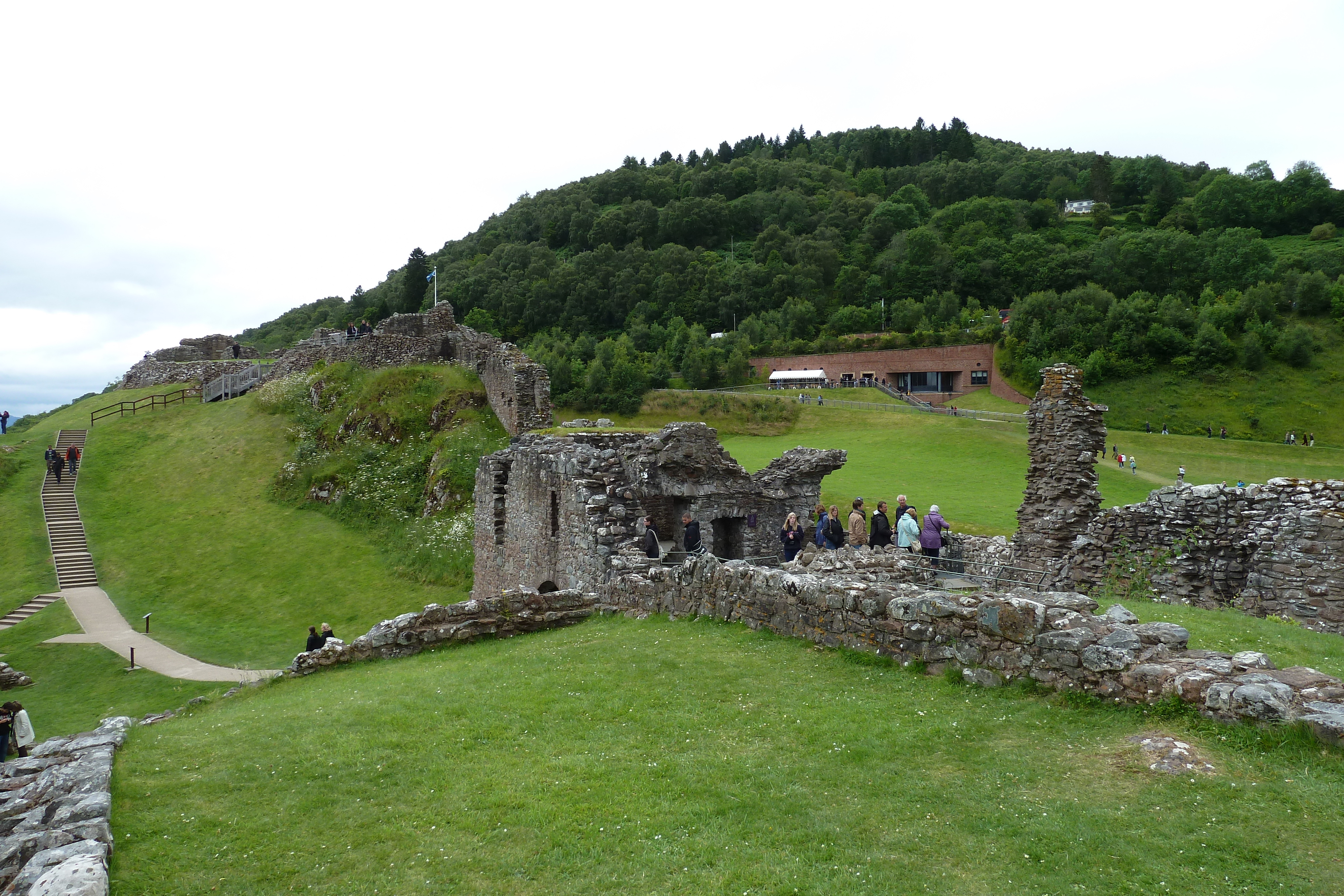 Picture United Kingdom Scotland Urquhart Castle (Loch Ness) 2011-07 6 - Recreation Urquhart Castle (Loch Ness)