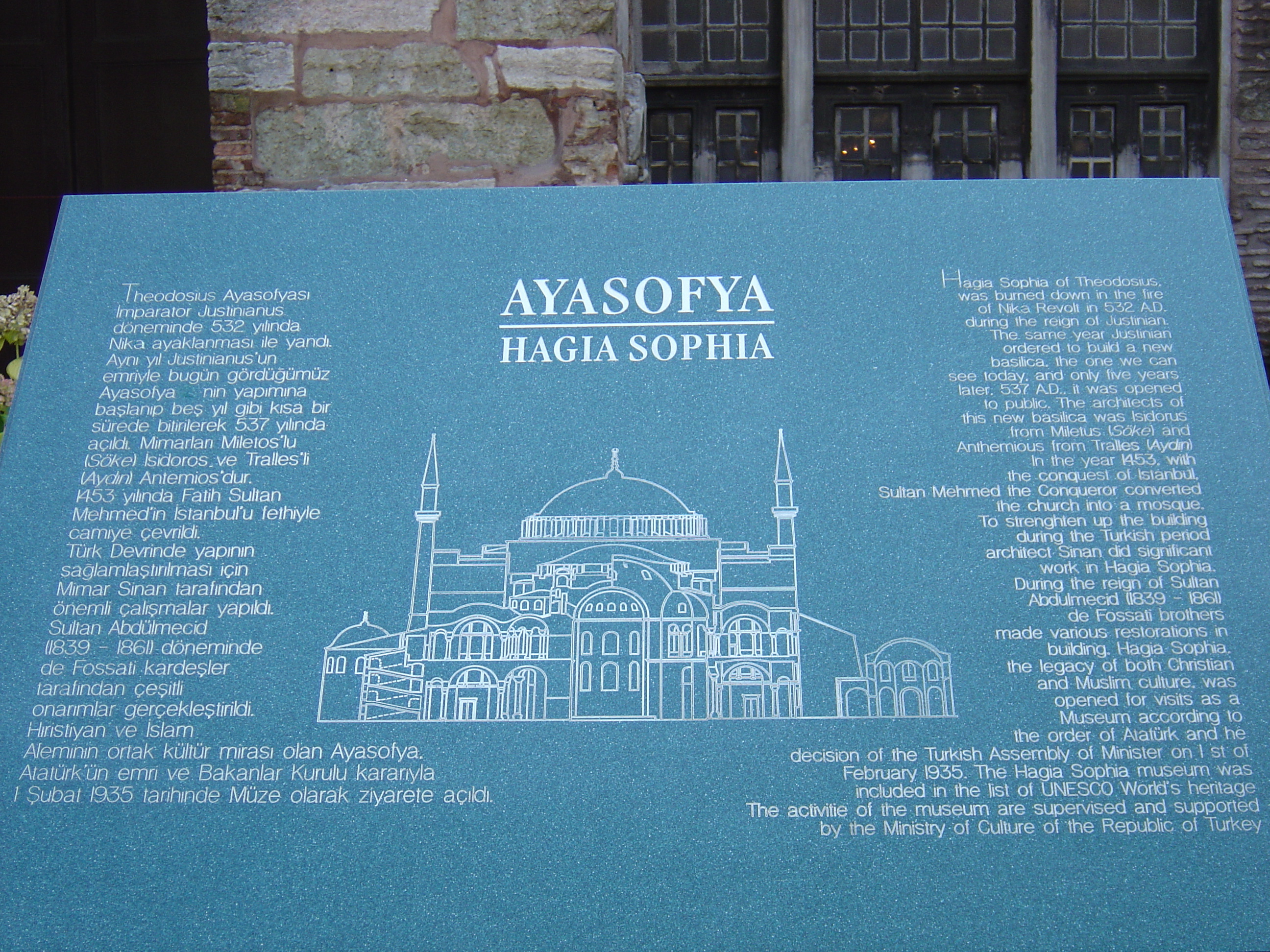 Picture Turkey Istanbul Ayasofya 2004-12 29 - History Ayasofya