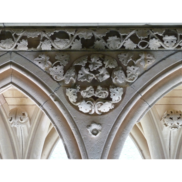 Picture France Mont St Michel Mont St Michel Abbey Cloister 2010-04 31 - Around Mont St Michel Abbey Cloister