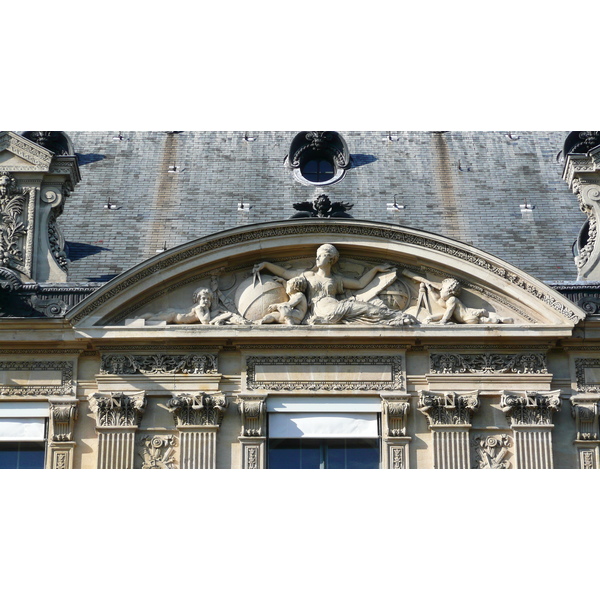 Picture France Paris Louvre Riverside facade of Louvre 2007-07 53 - Center Riverside facade of Louvre