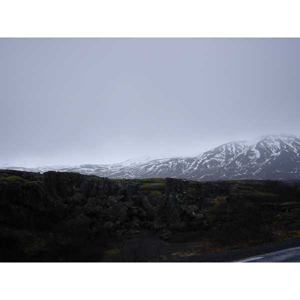 Picture Iceland Road 36 Mosfellbaer to Pingvellir 2003-03 14 - Center Road 36 Mosfellbaer to Pingvellir