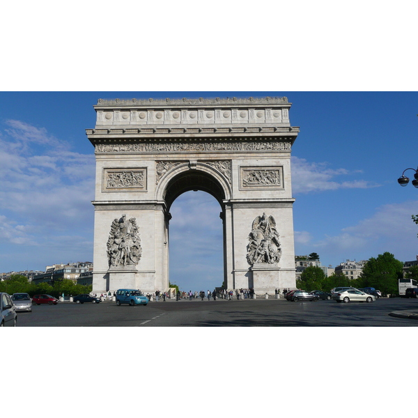 Picture France Paris Etoile and Arc de Triomphe 2007-05 138 - Recreation Etoile and Arc de Triomphe