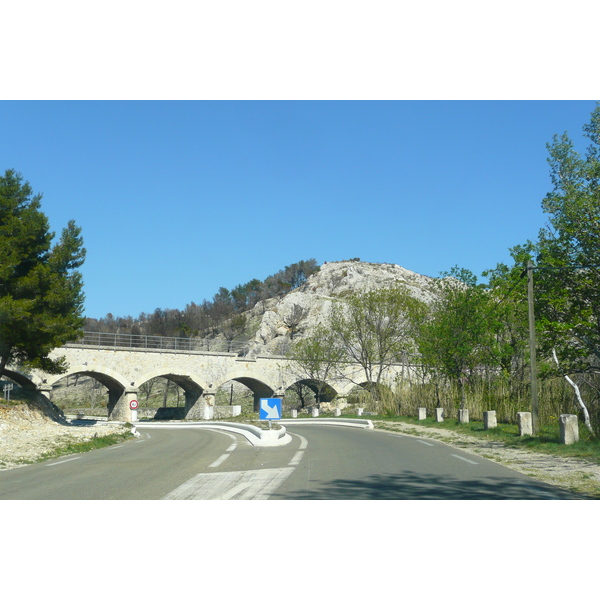 Picture France Provence Mouries to Baux de Provence road 2008-04 17 - Journey Mouries to Baux de Provence road