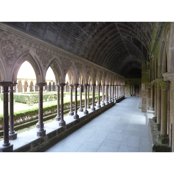 Picture France Mont St Michel Mont St Michel Abbey Cloister 2010-04 27 - Discovery Mont St Michel Abbey Cloister