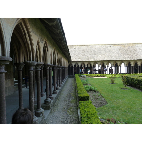 Picture France Mont St Michel Mont St Michel Abbey Cloister 2010-04 71 - Tours Mont St Michel Abbey Cloister