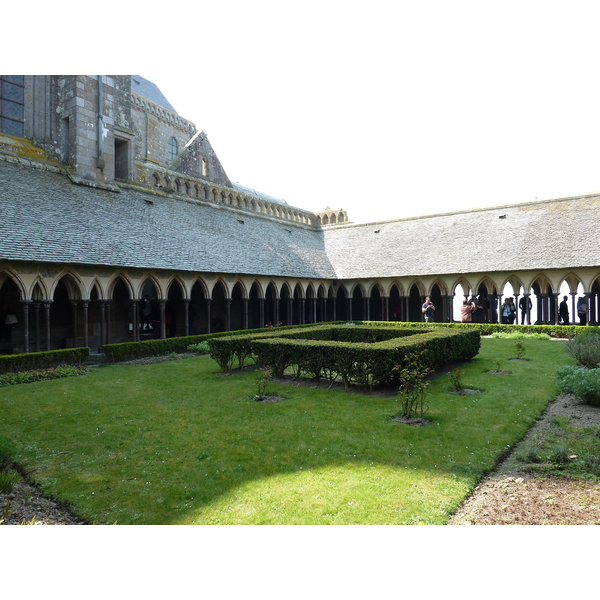 Picture France Mont St Michel Mont St Michel Abbey Cloister 2010-04 72 - Tours Mont St Michel Abbey Cloister