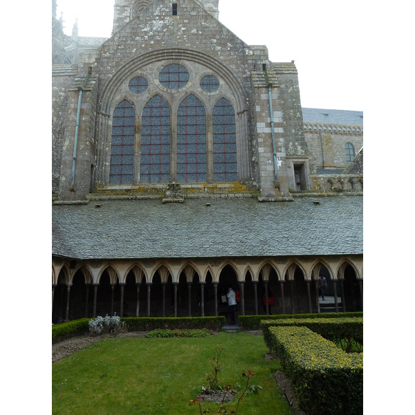 Picture France Mont St Michel Mont St Michel Abbey Cloister 2010-04 82 - History Mont St Michel Abbey Cloister