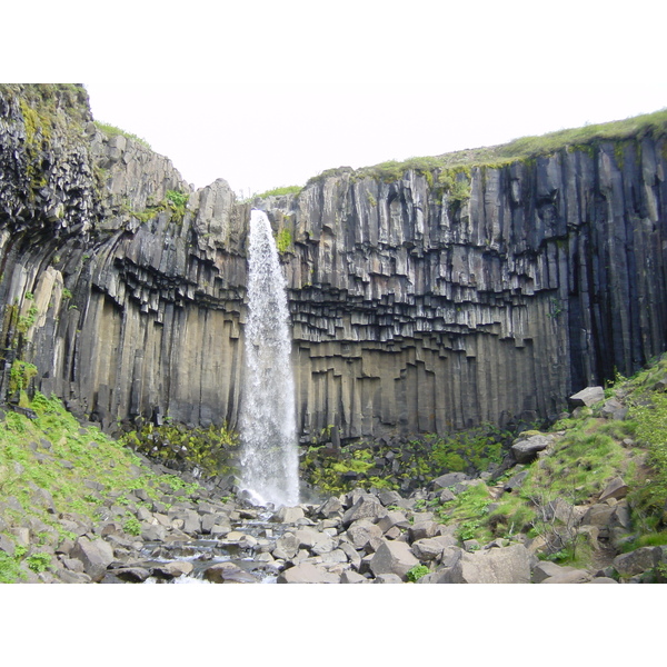 Picture Iceland Svartifoss 2003-06 5 - Recreation Svartifoss