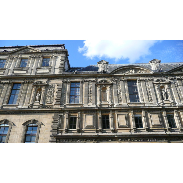 Picture France Paris Louvre Riverside facade of Louvre 2007-07 2 - Around Riverside facade of Louvre