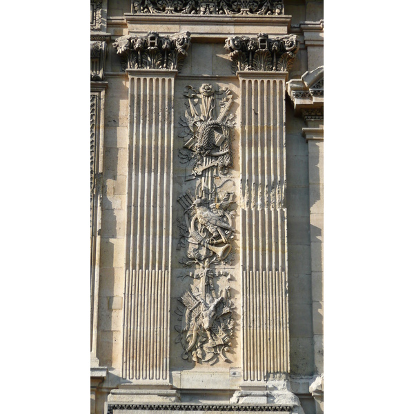 Picture France Paris Louvre Riverside facade of Louvre 2007-07 45 - Center Riverside facade of Louvre