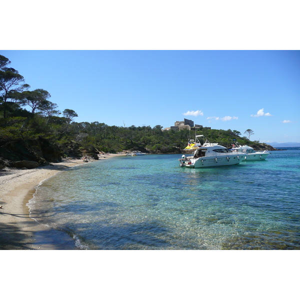 Picture France Porquerolles Island Alycastre beach 2008-05 22 - Tours Alycastre beach