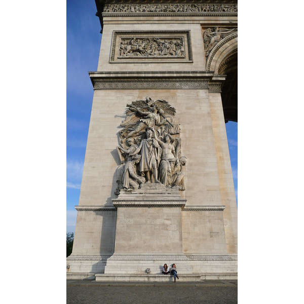 Picture France Paris Etoile and Arc de Triomphe 2007-06 20 - Recreation Etoile and Arc de Triomphe