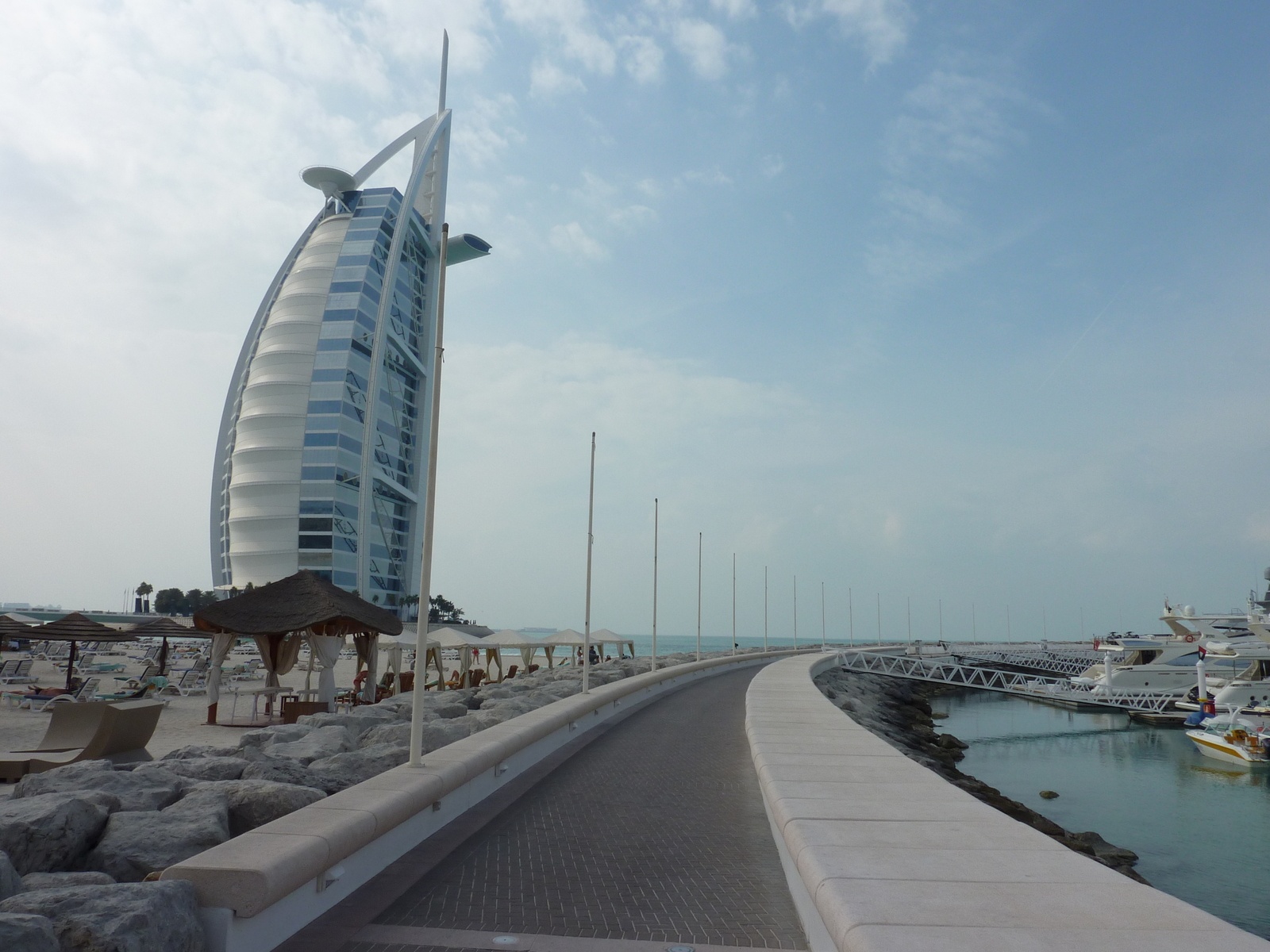 Picture United Arab Emirates Dubai Burj Al Arab Hotel 2009-12 1 - Perspective Burj Al Arab Hotel