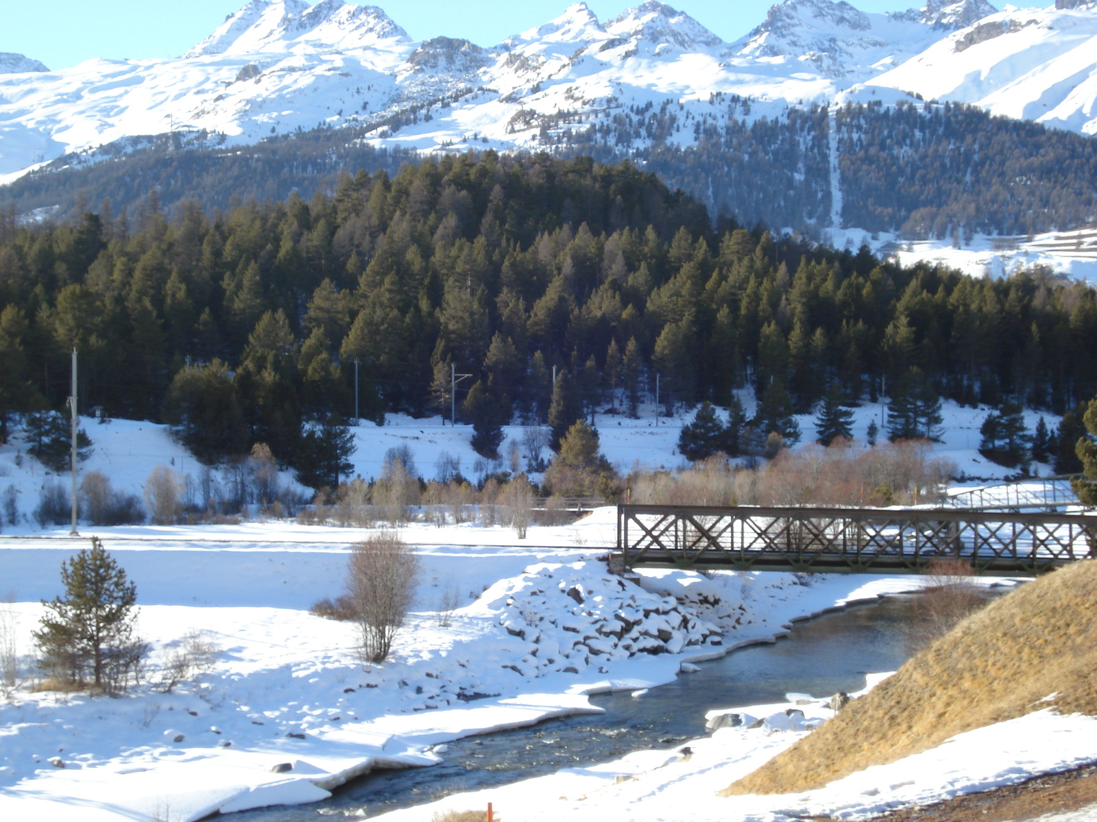 Picture Swiss Pontresina to St Moritz Road 2007-01 10 - Discover Pontresina to St Moritz Road