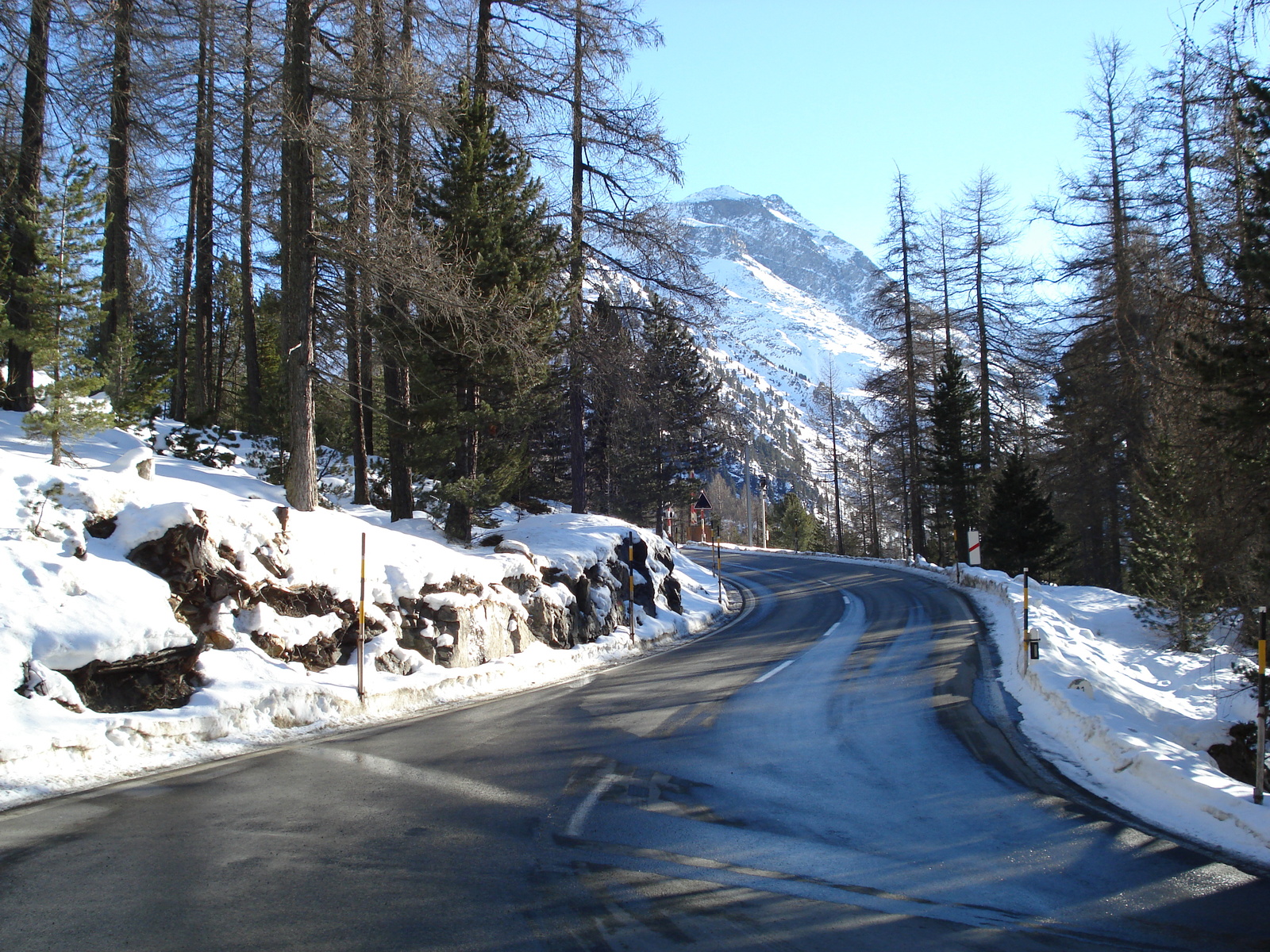 Picture Swiss From Pontresina to Lago Bianco 2007-01 6 - Road From Pontresina to Lago Bianco