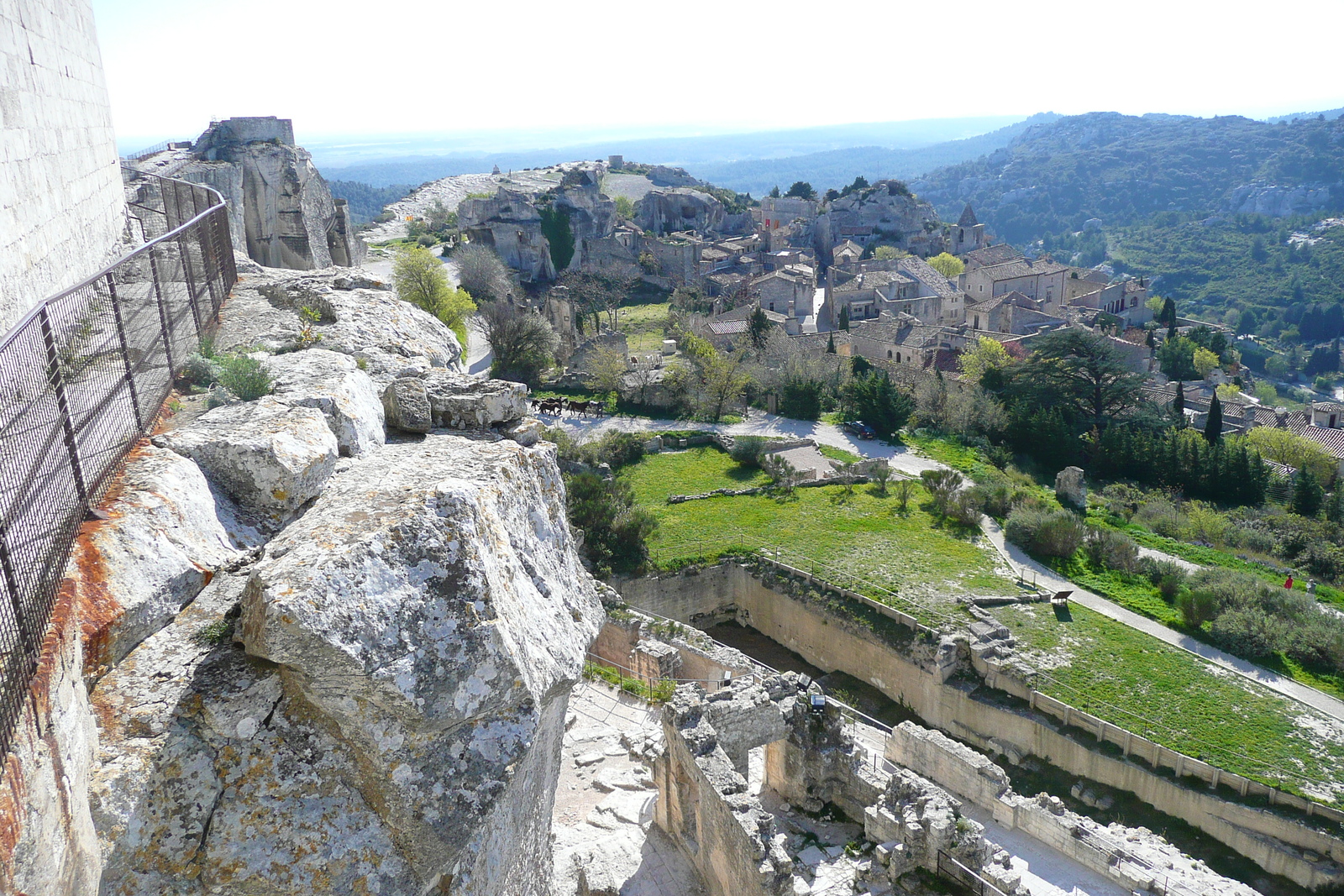 Picture France Baux de Provence Baux de Provence Castle 2008-04 43 - Perspective Baux de Provence Castle