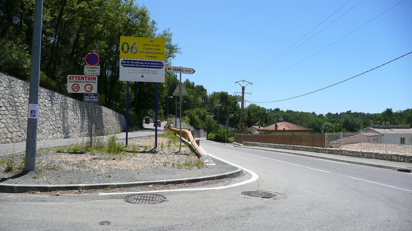 Picture France La Gaude 2007-07 101 - Road Map La Gaude