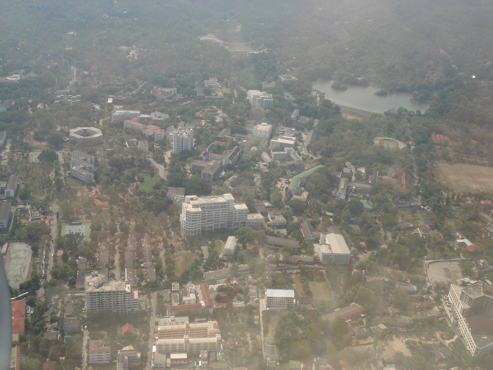 Picture Thailand Chiang Mai From the sky 2006-04 3 - Road From the sky