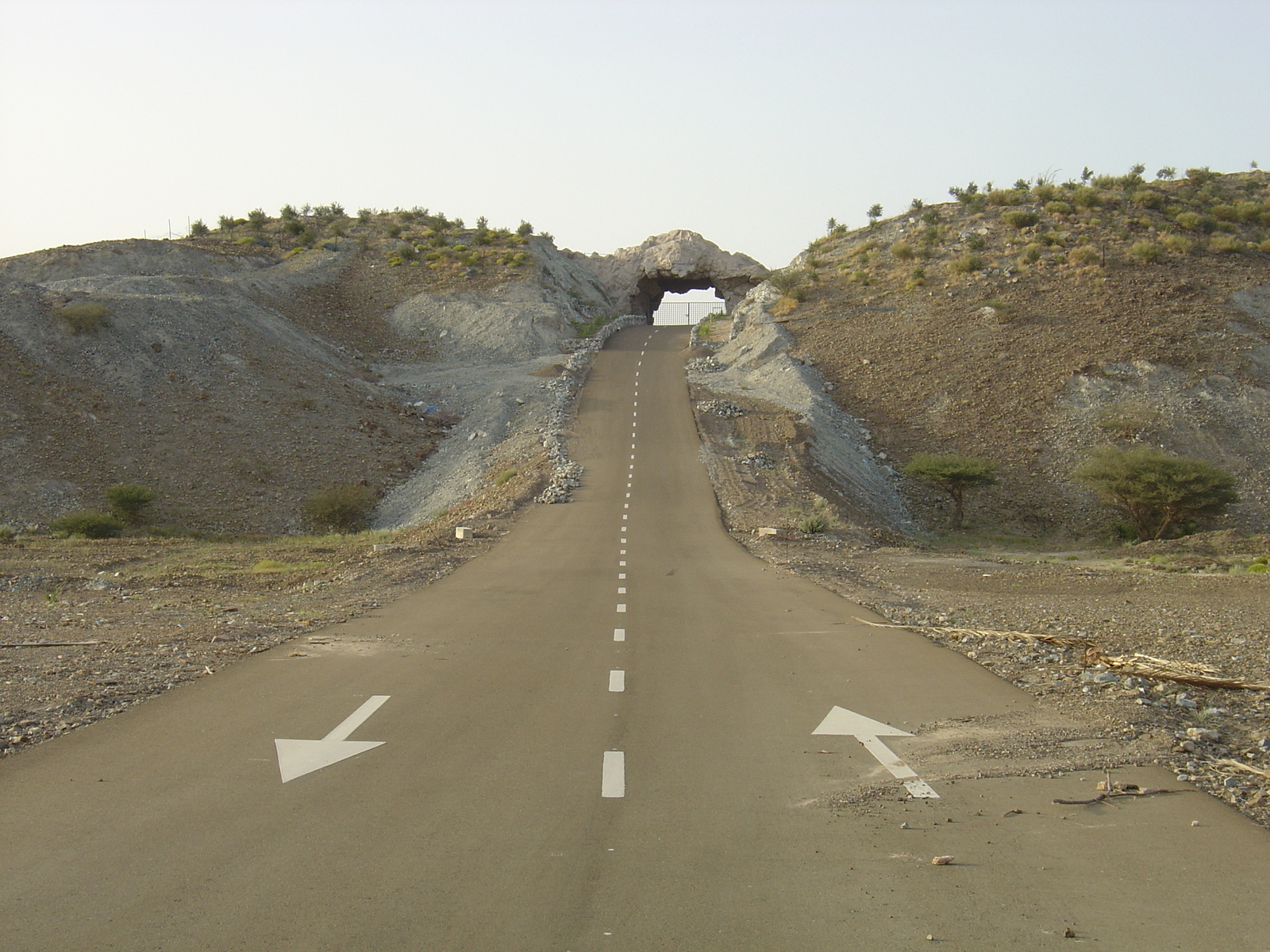 Picture Sultanate of Oman Buraimi to Mahada road 2005-03 22 - Perspective Buraimi to Mahada road