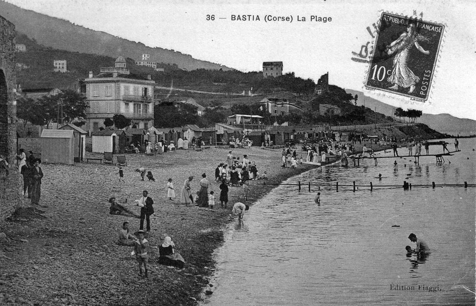 Picture France Corsica Old Postcards bastia 1900-01 121 - Shopping Mall bastia