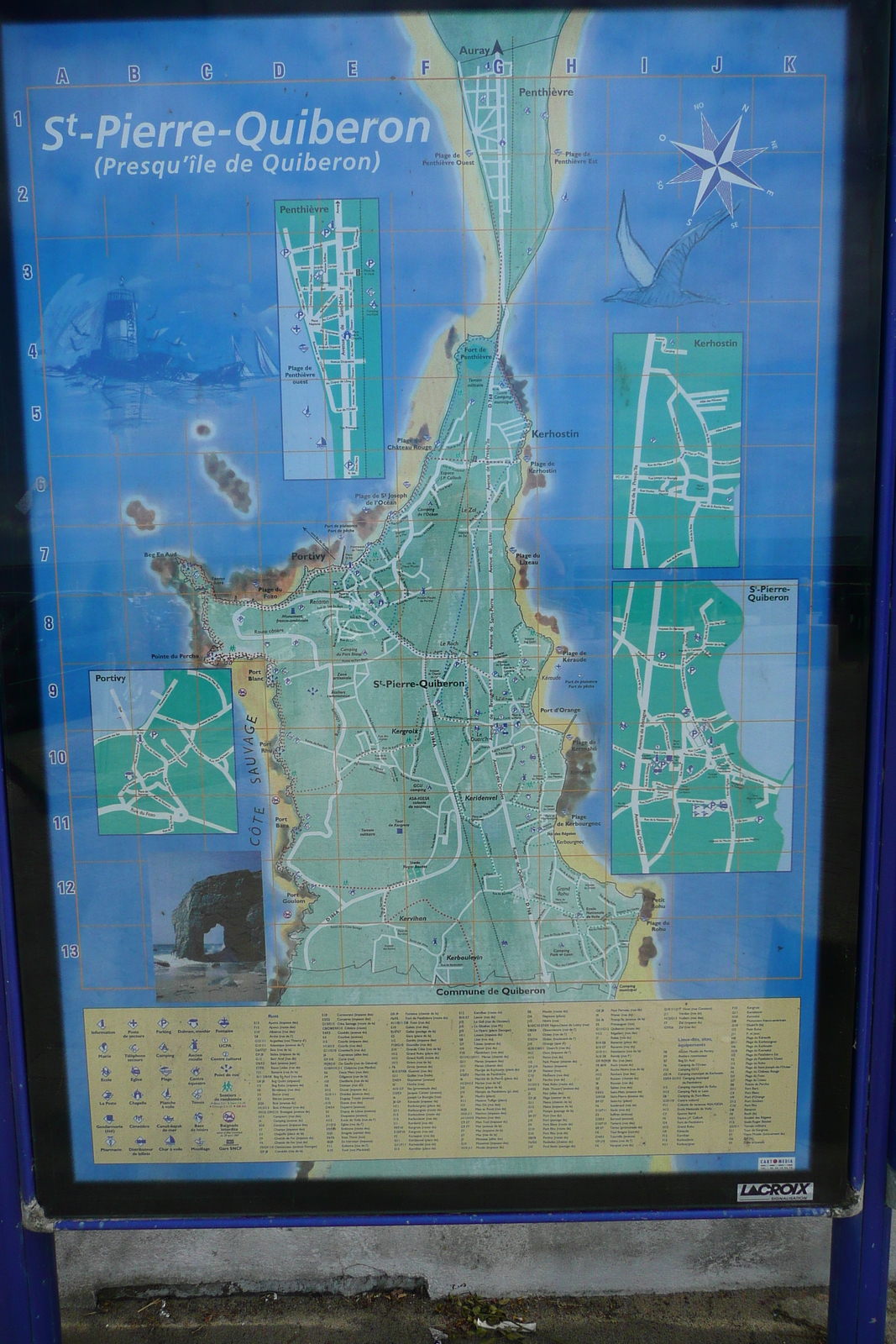 Picture France Quiberon peninsula Portivy 2008-07 23 - Map Portivy