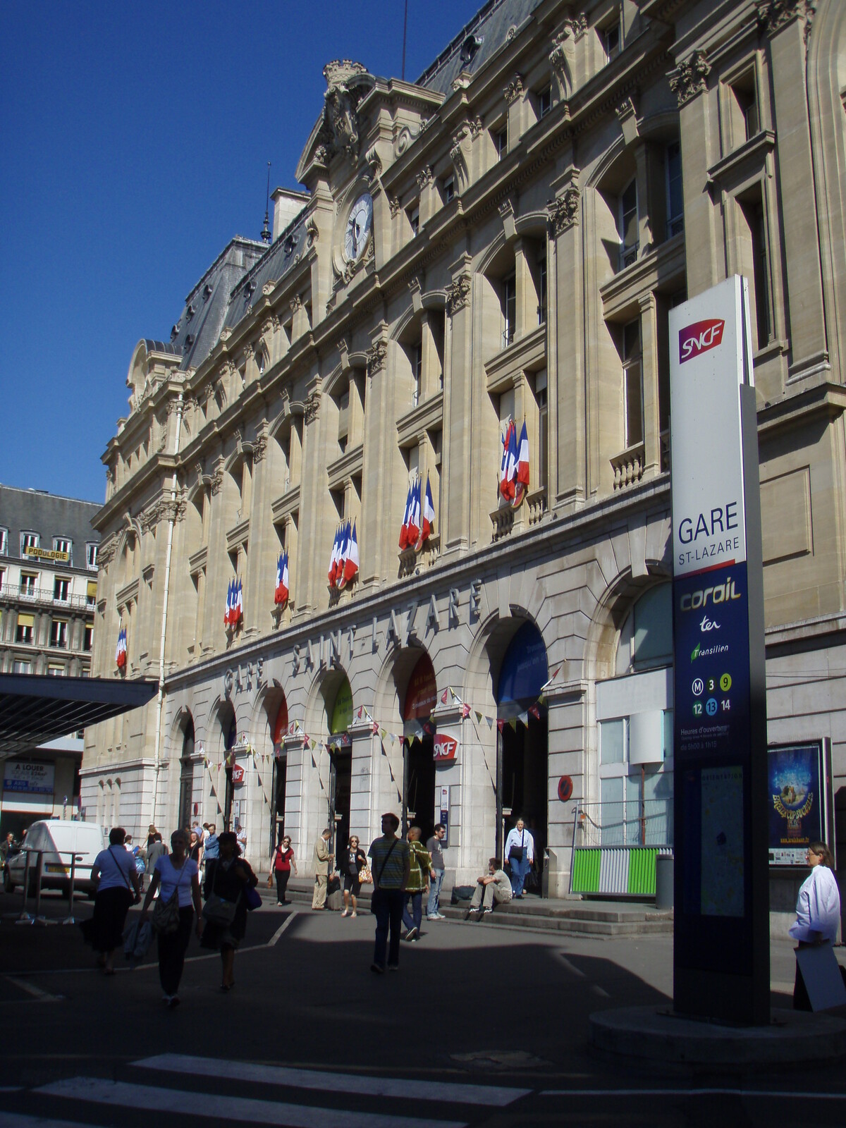 Picture France Paris Gare St Lazarre 2007-07 3 - Tourist Places Gare St Lazarre