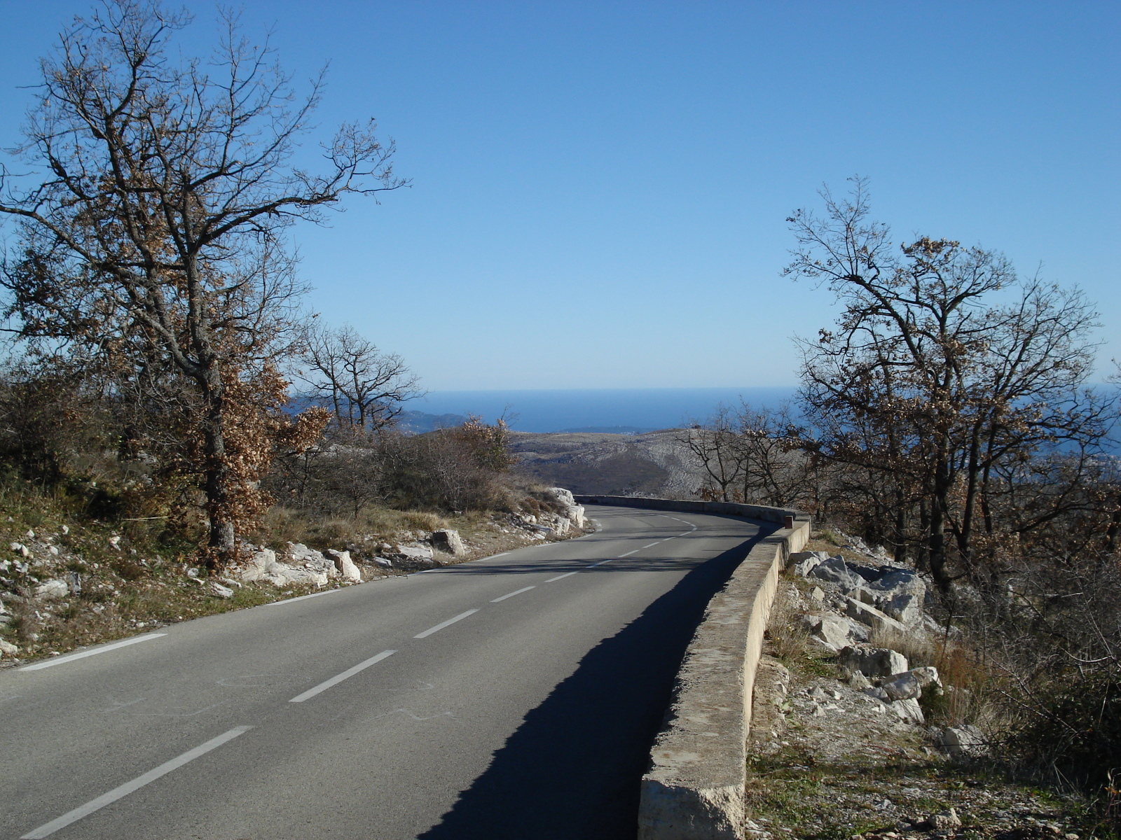 Picture France French Riviera Col de Vence road 2007-01 27 - Map Col de Vence road