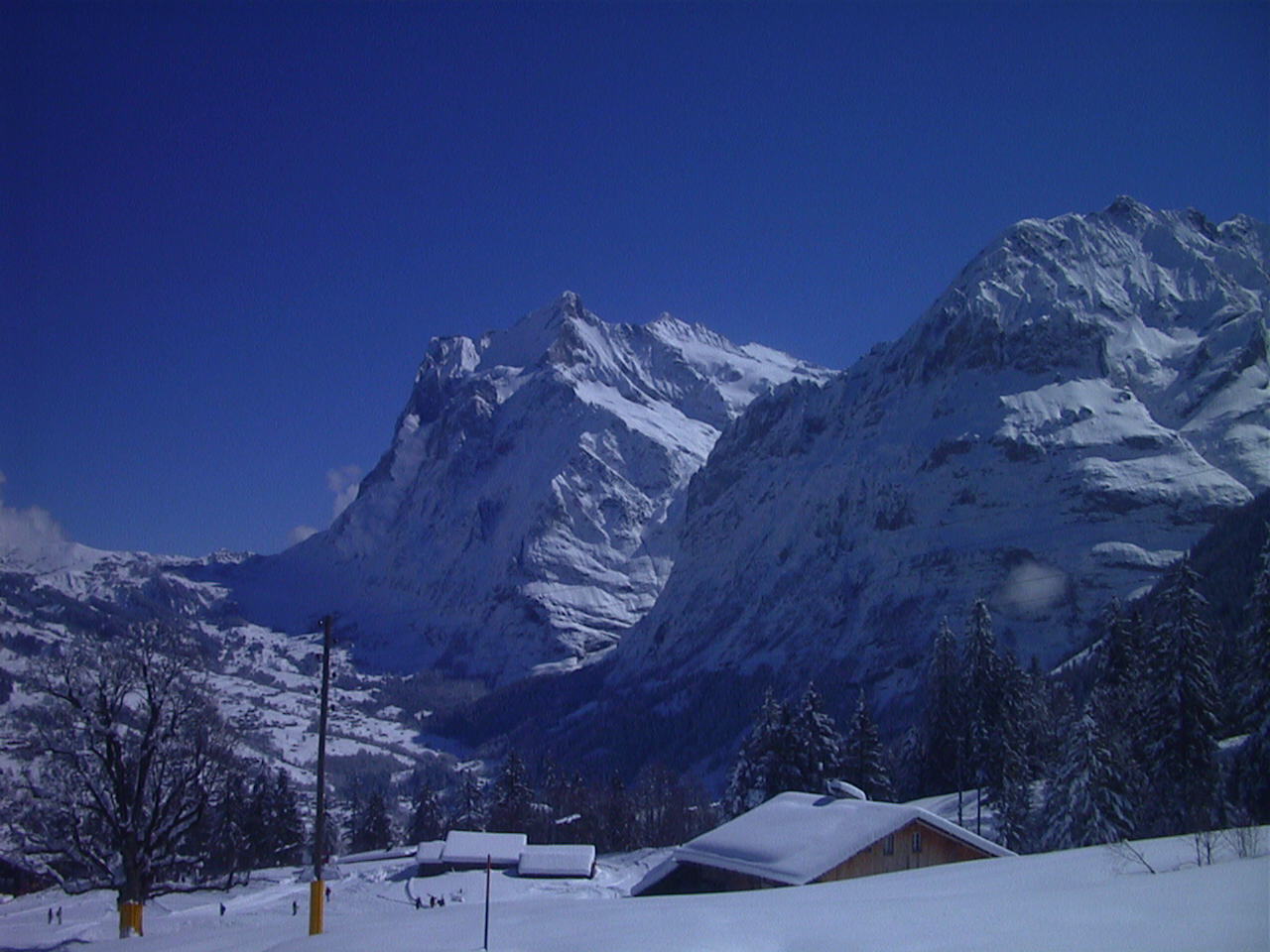 Picture Swiss Grindelwald 1999-04 11 - View Grindelwald