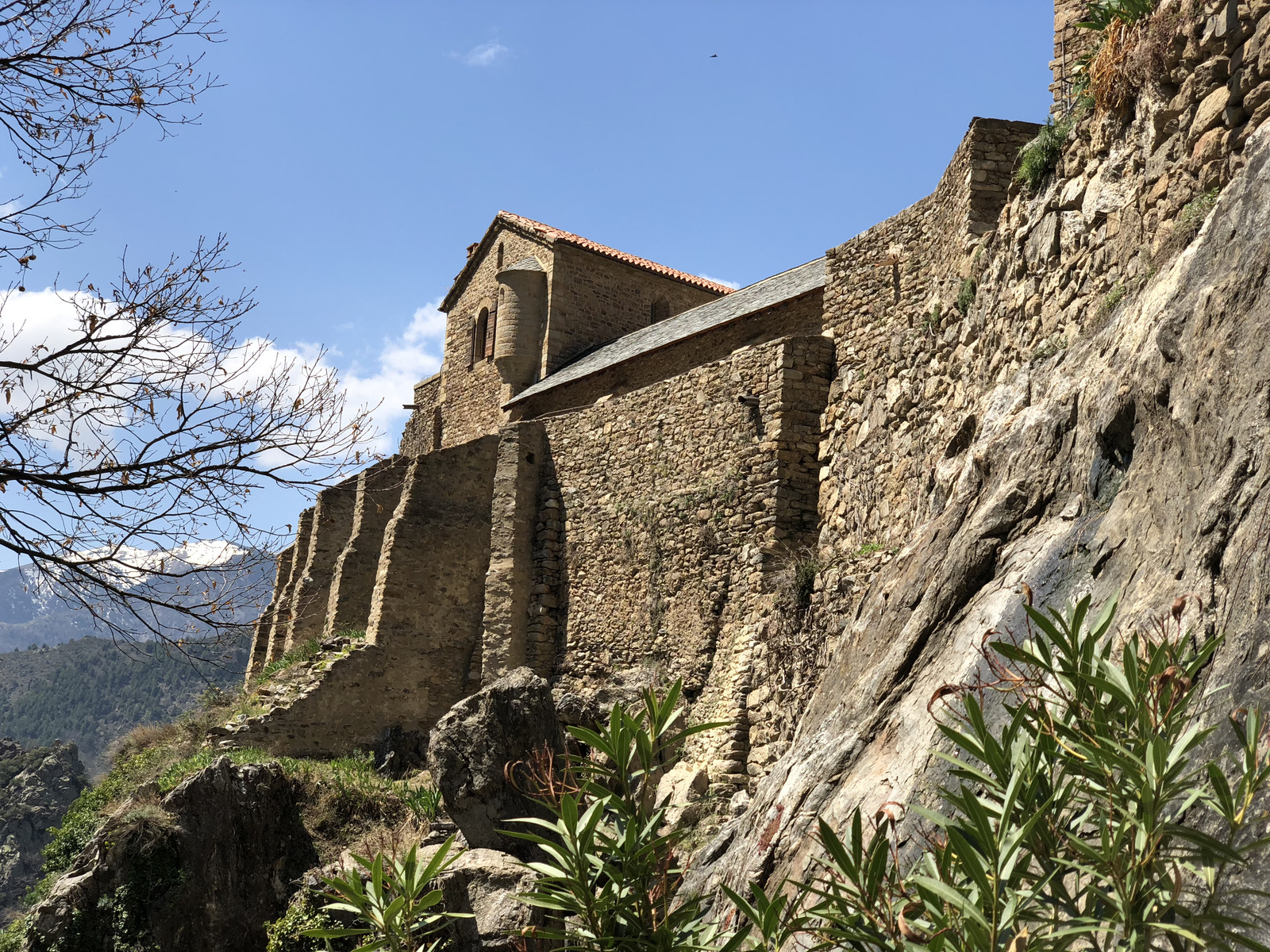 Picture France Abbaye Saint Martin du Canigou 2018-04 142 - Perspective Abbaye Saint Martin du Canigou