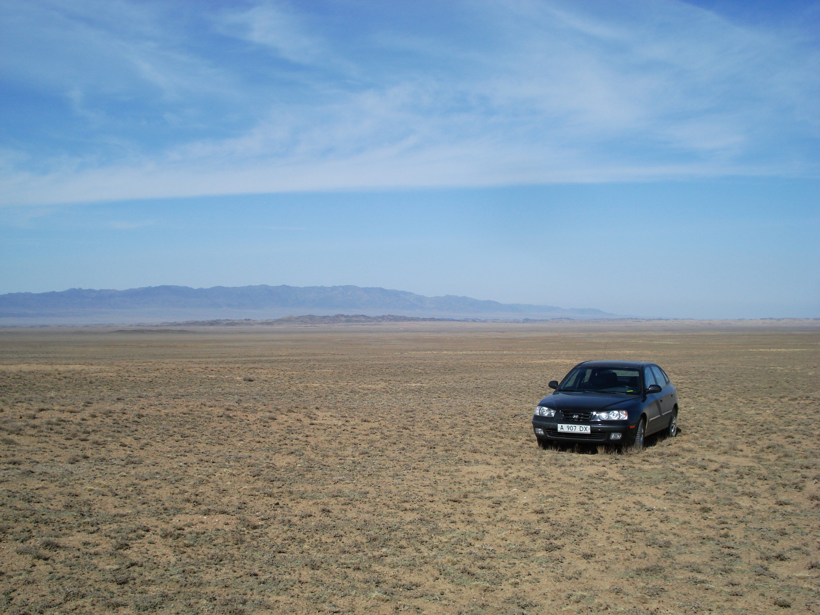 Picture Kazakhstan Almaty to Charyn Canyon road 2007-03 5 - View Almaty to Charyn Canyon road