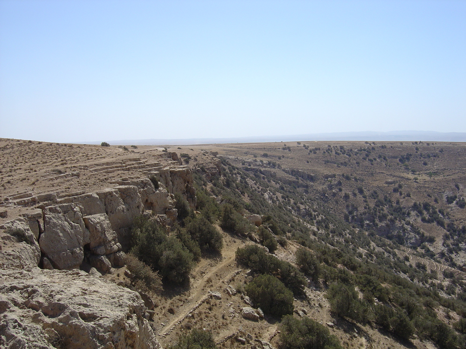 Picture Jordan Petra to Dana road 2004-10 9 - Perspective Petra to Dana road