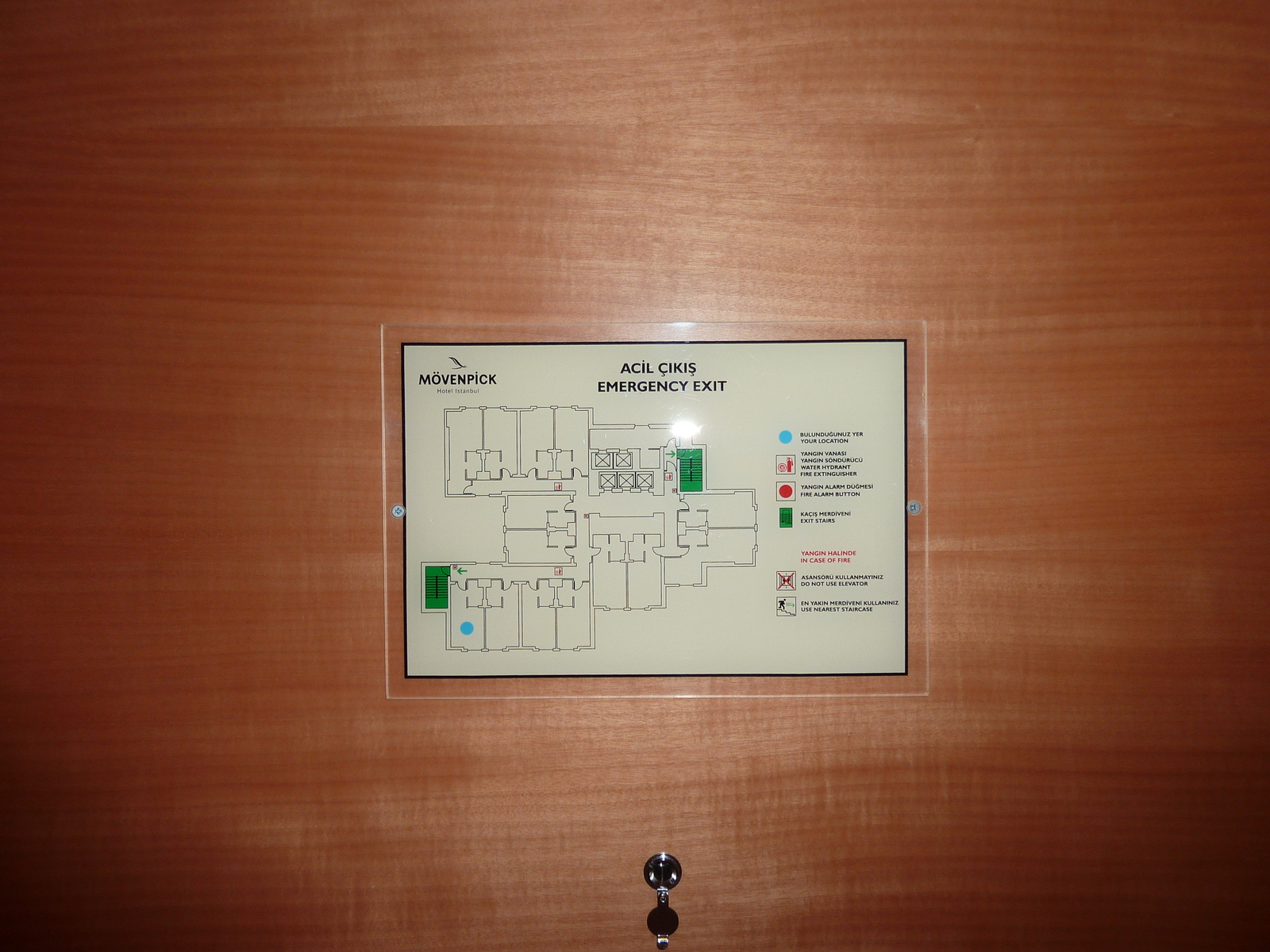 Picture Turkey Istanbul Movenpick Hotel 2009-08 4 - Map Movenpick Hotel