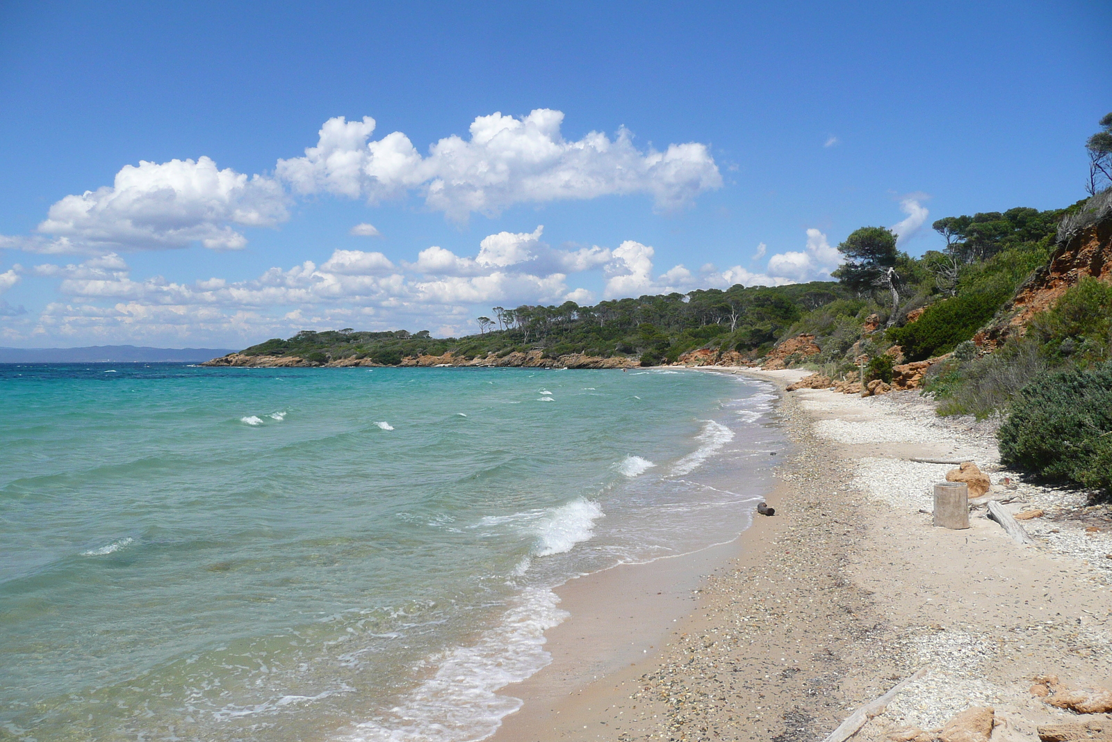 Picture France Porquerolles Island Lequin beach 2008-05 22 - Perspective Lequin beach