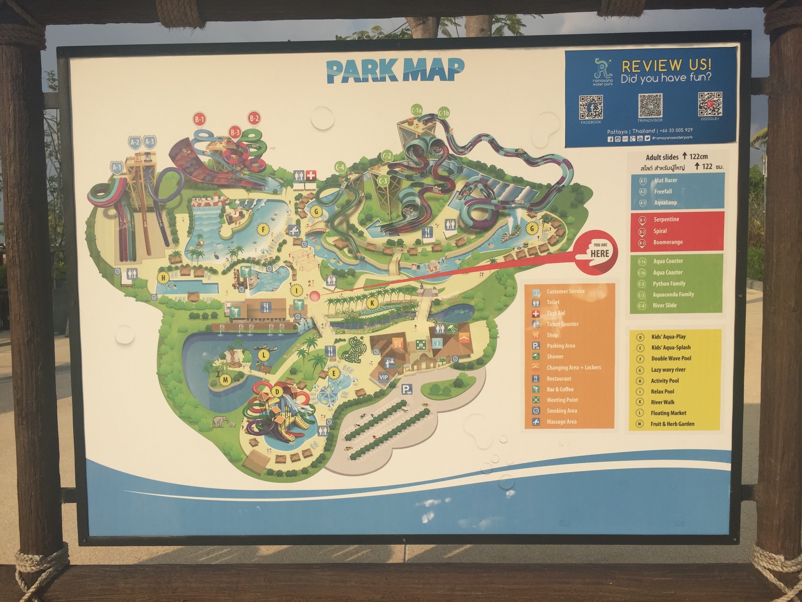 Picture Thailand Pattaya Ramayana Water Park 2016-12 13 - Map Ramayana Water Park