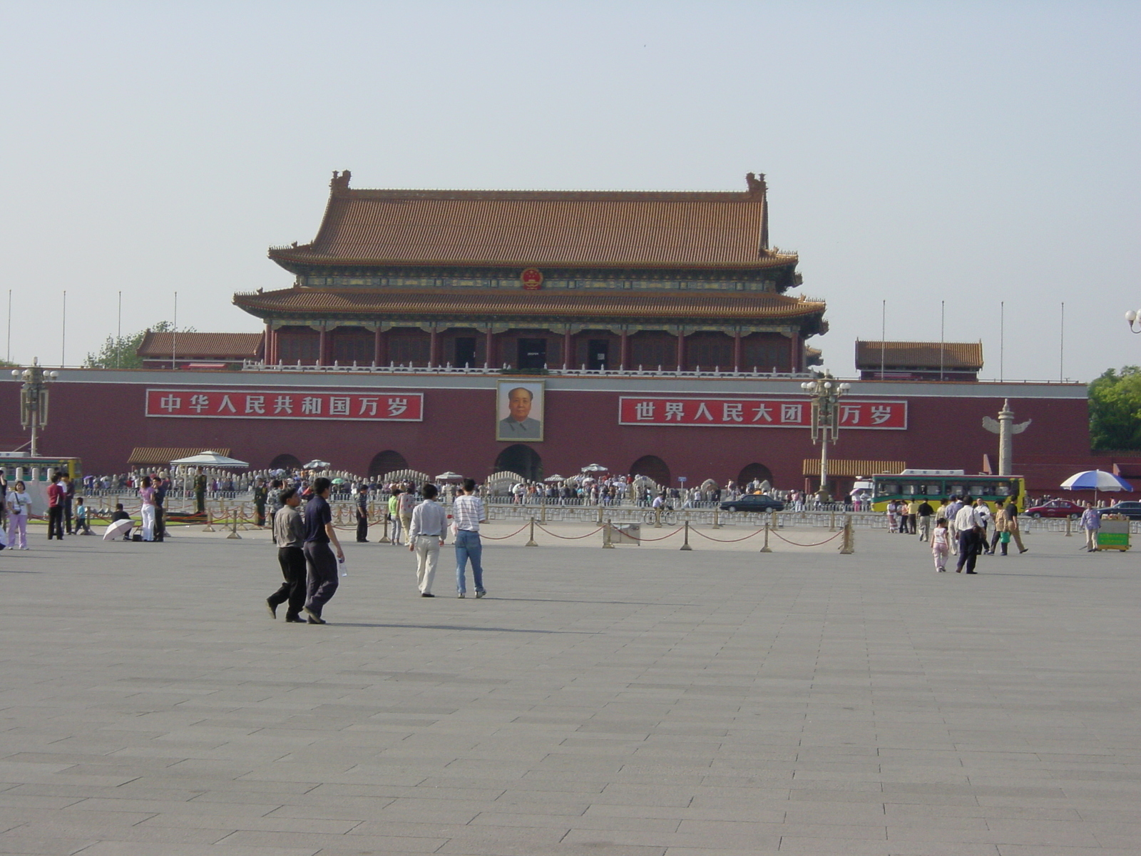 Picture China Beijing Tiananmen 2002-05 3 - Car Tiananmen