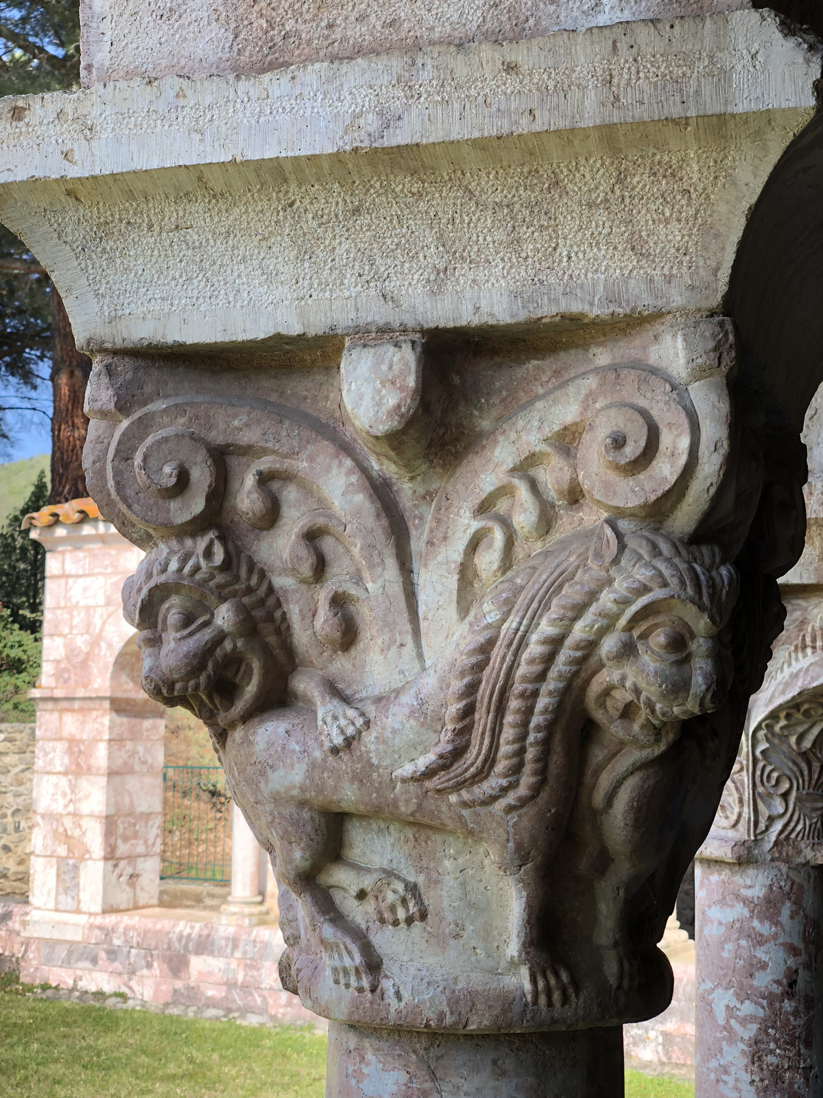 Picture France Abbaye Saint-Michel de Cuxa 2018-04 71 - Perspective Abbaye Saint-Michel de Cuxa