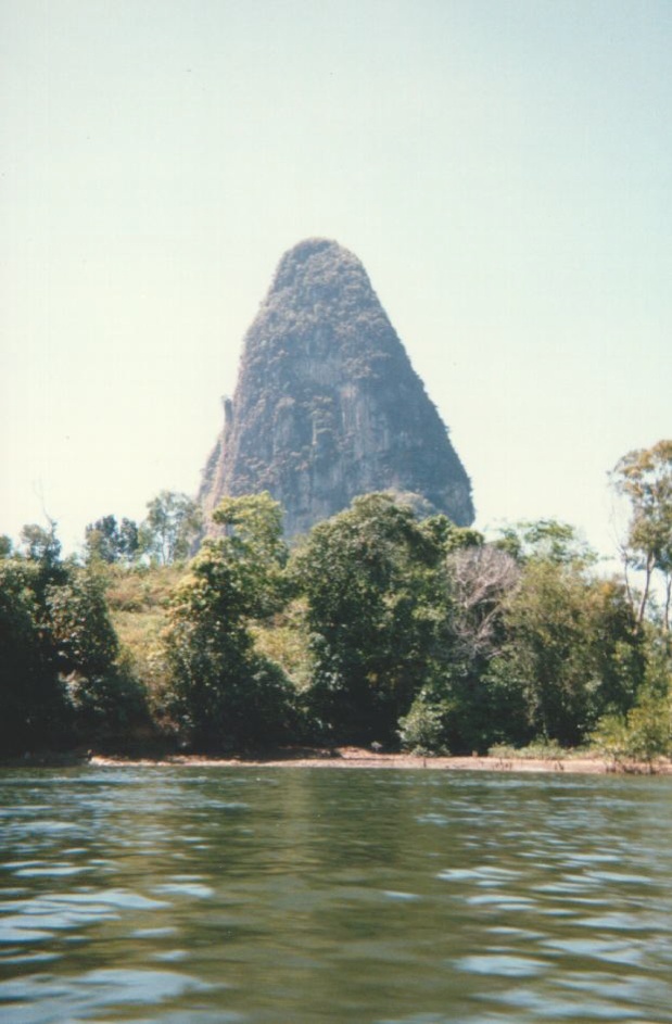 Picture Thailand Phang Nga Bay 1989-02 0 - Map Phang Nga Bay