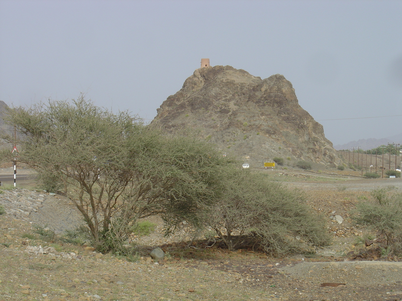 Picture Sultanate of Oman Buraimi to Sohar road 2005-03 15 - Perspective Buraimi to Sohar road