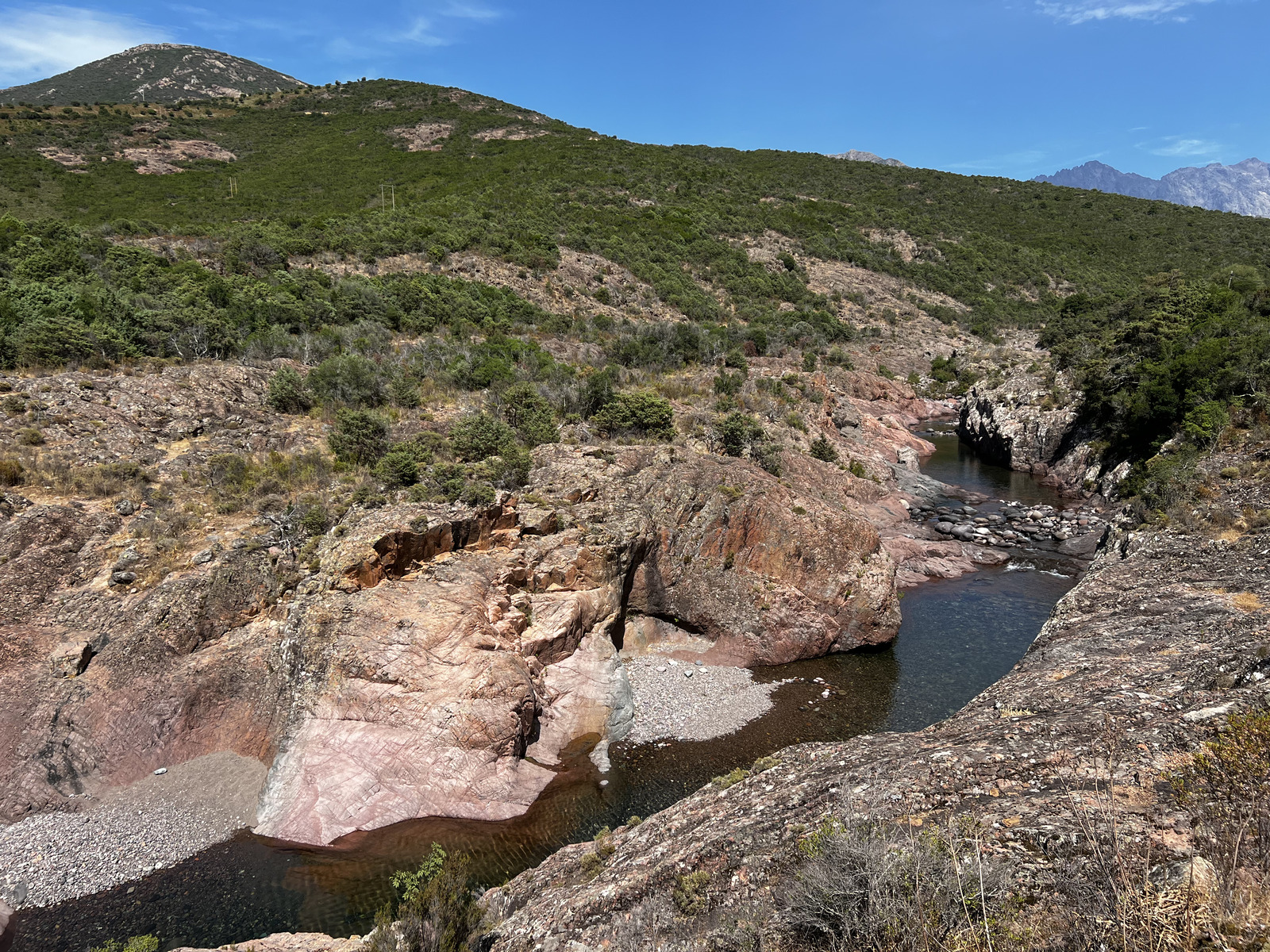 Picture France Corsica Fango river 2022-06 11 - Flights Fango river