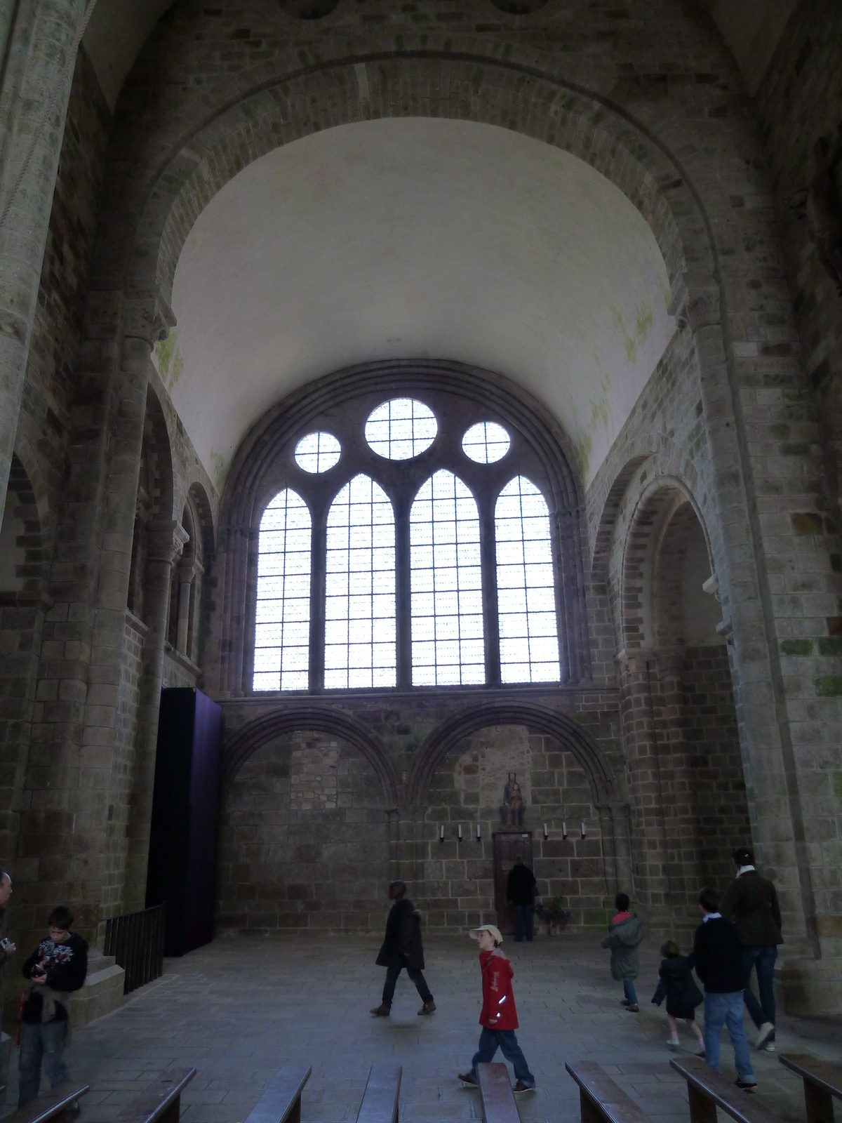 Picture France Mont St Michel Mont St Michel Abbey 2010-04 65 - Perspective Mont St Michel Abbey