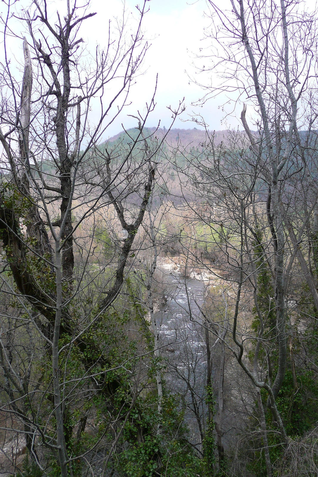 Picture France Cevennes Mountains Cocures to Florac road 2008-04 22 - Sight Cocures to Florac road