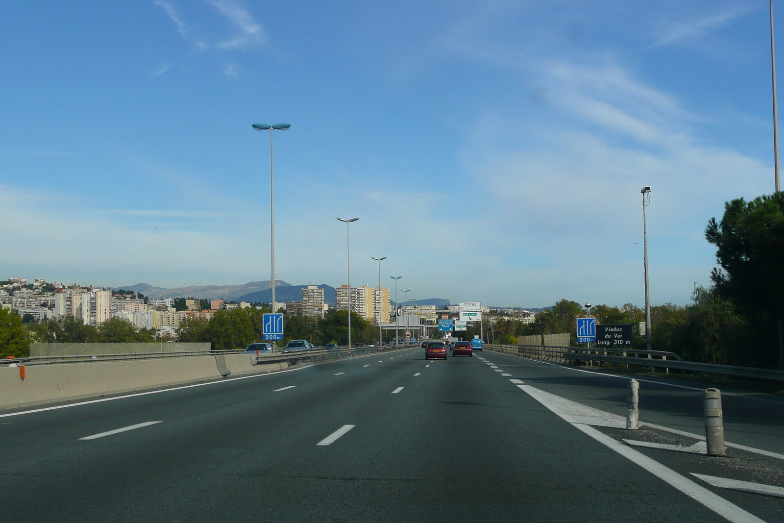 Picture France French Riviera Cagnes sur Mer to Nice road 2007-10 26 - Map Cagnes sur Mer to Nice road