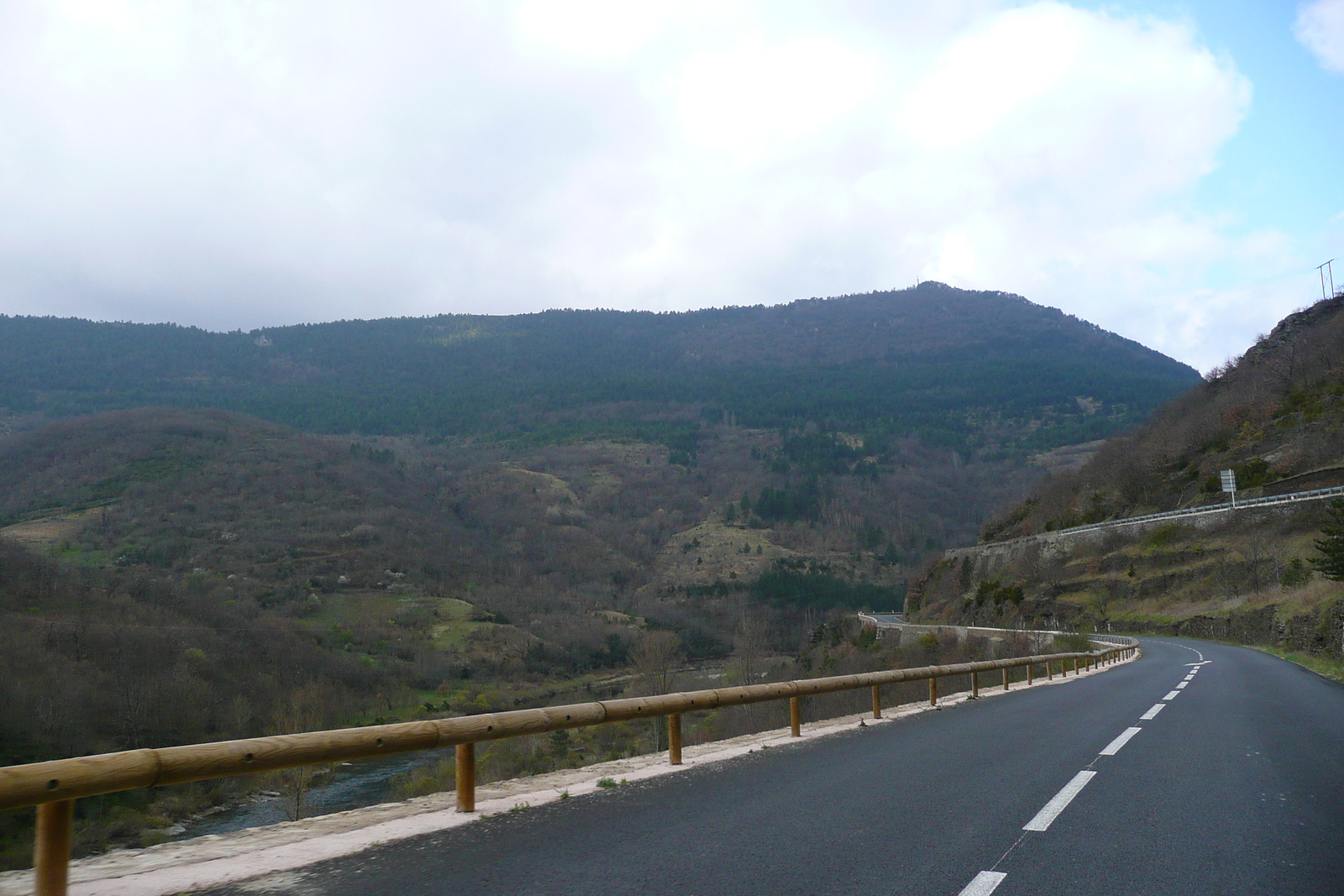 Picture France Cevennes Mountains Cocures to Florac road 2008-04 14 - Flight Cocures to Florac road