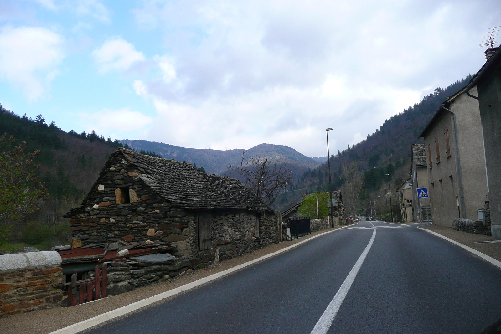 Picture France Cevennes Mountains Cocures to Florac road 2008-04 37 - Flight Cocures to Florac road