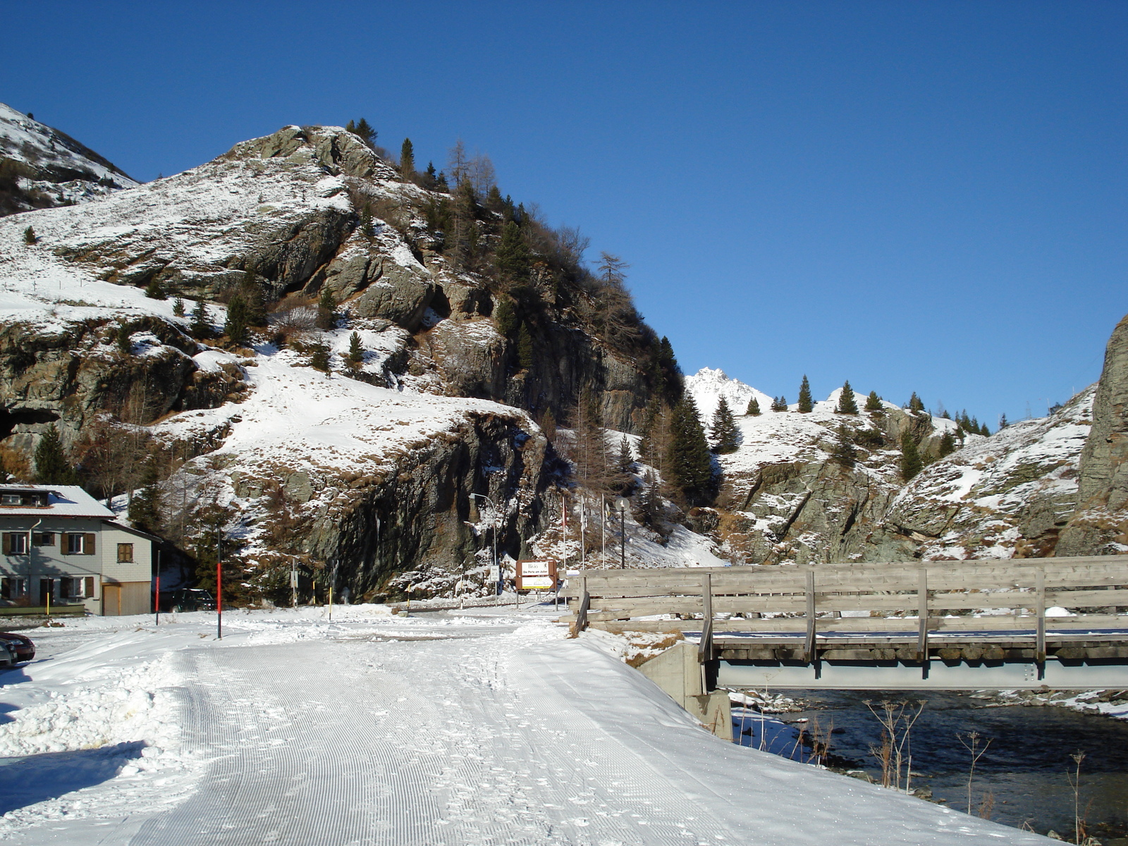 Picture Swiss Bivio 2007-01 26 - Road Map Bivio