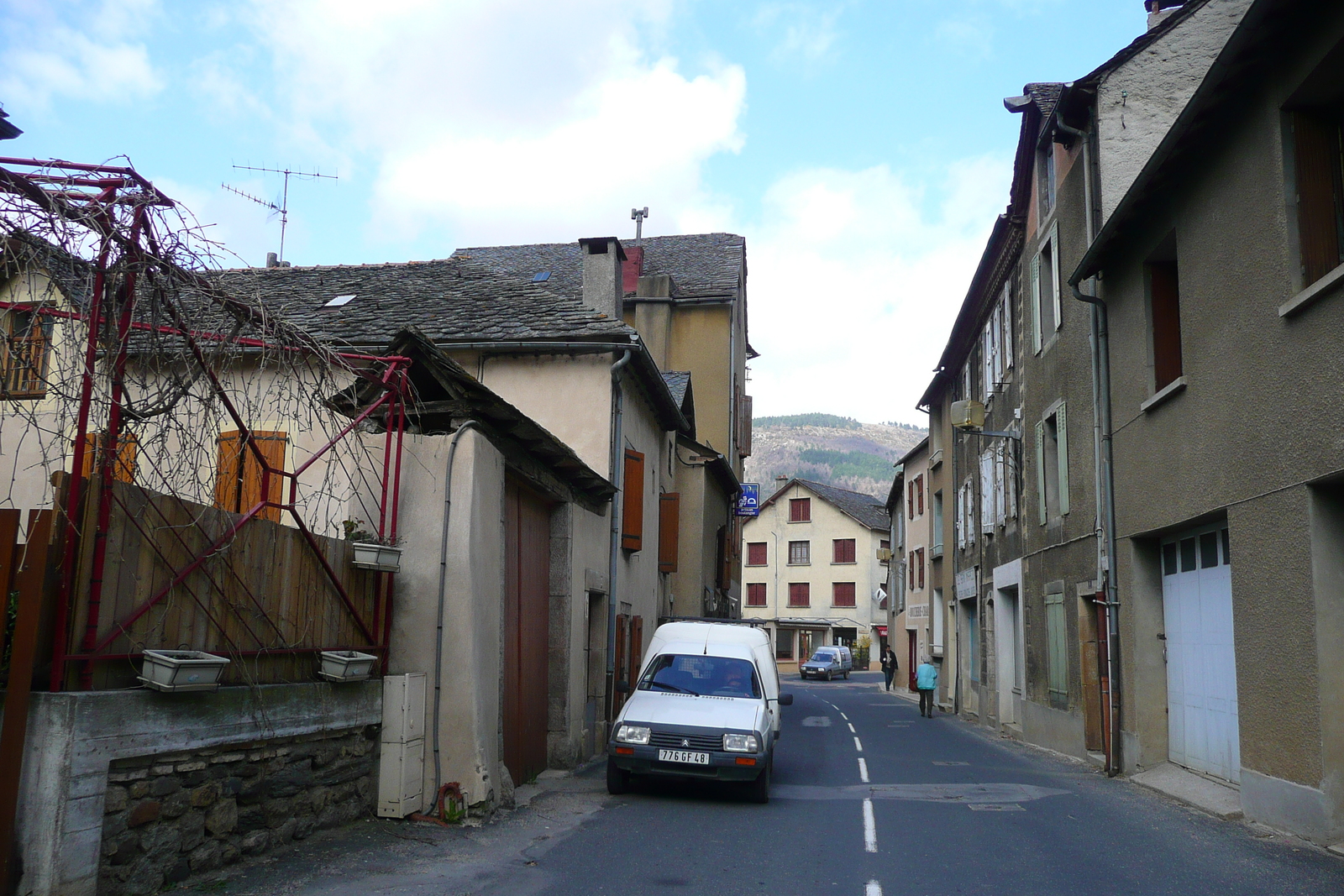 Picture France Cevennes Mountains Cocures to Florac road 2008-04 10 - Map Cocures to Florac road