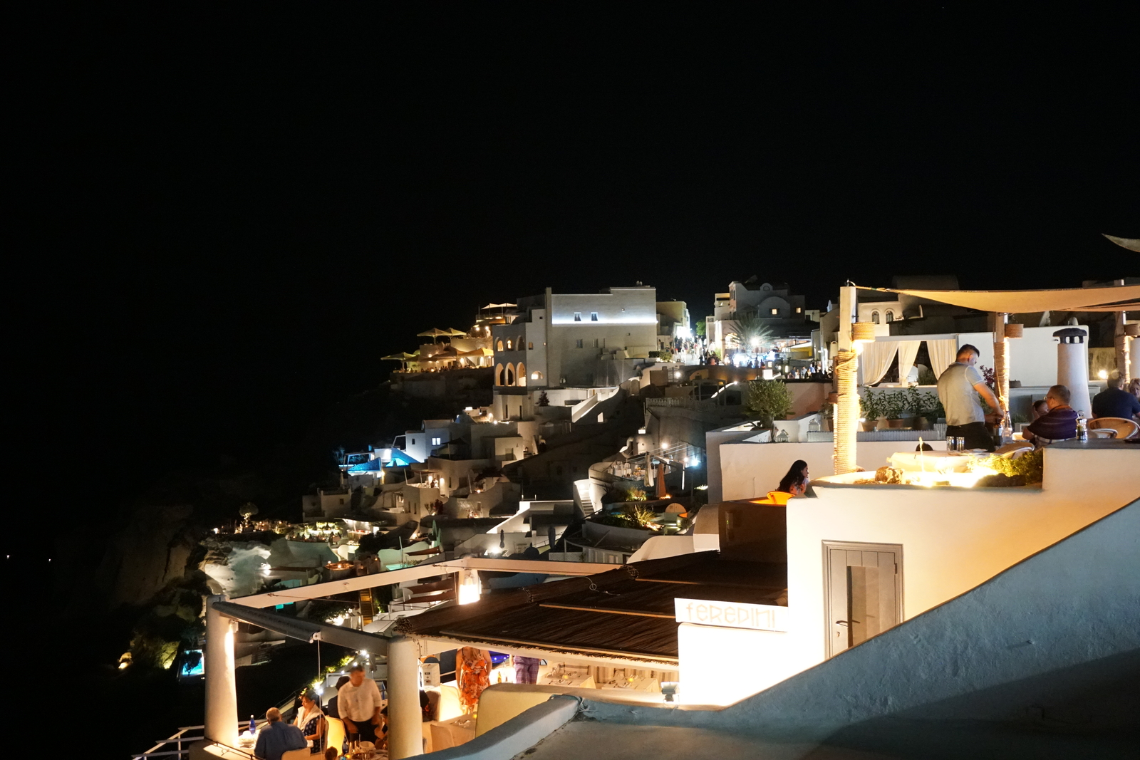 Picture Greece Santorini Oia Oia by Night 2016-07 17 - Perspective Oia by Night