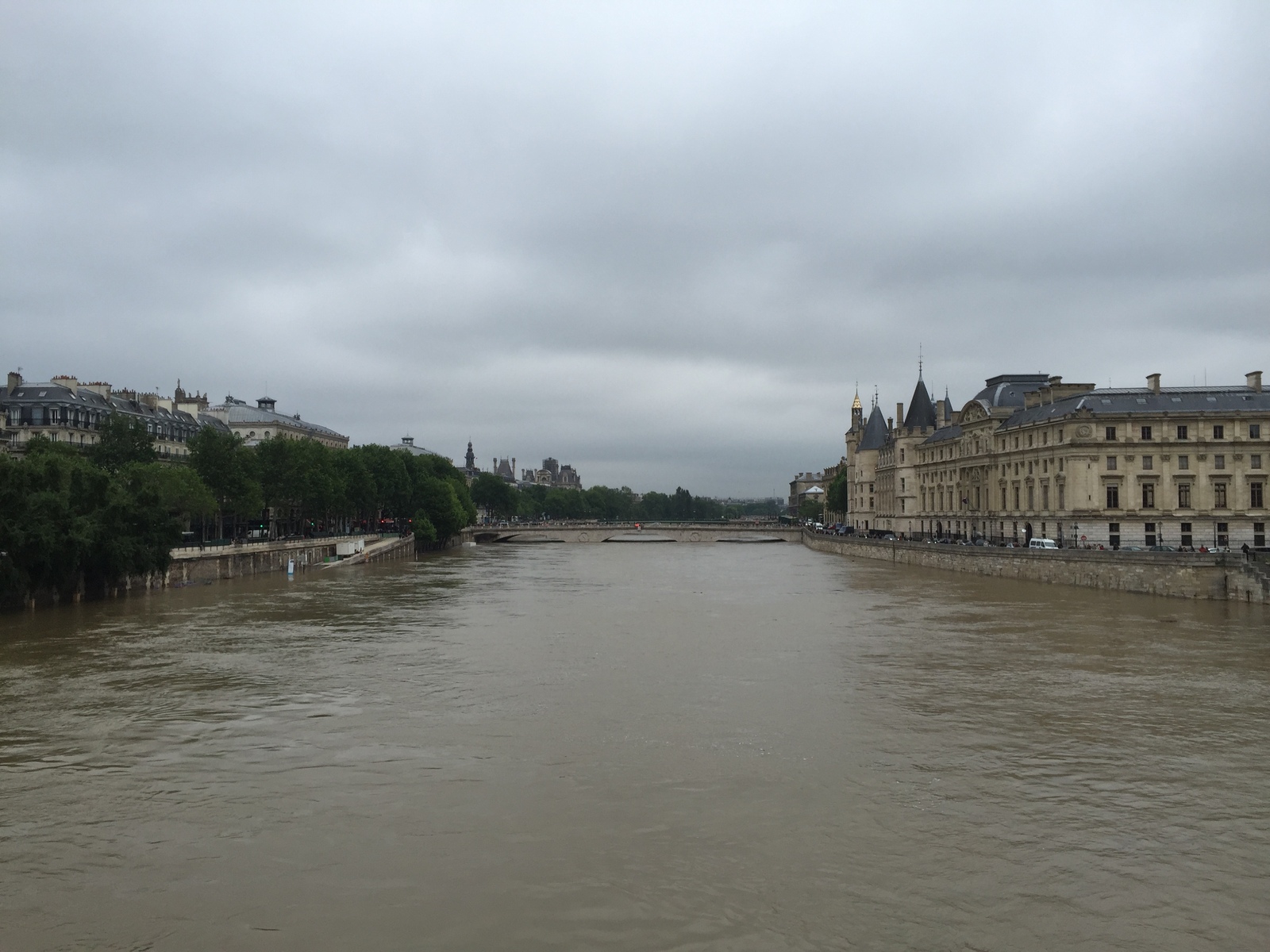 Picture France Paris Seine river 2016-06 29 - Perspective Seine river