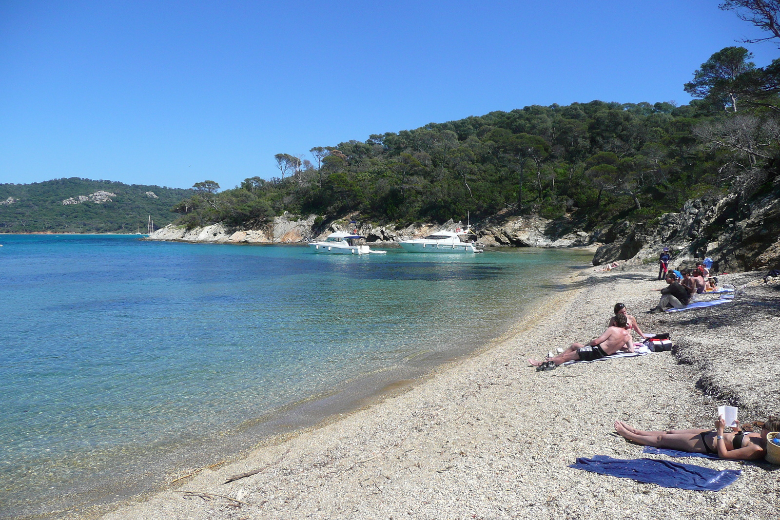 Picture France Porquerolles Island Alycastre beach 2008-05 9 - View Alycastre beach